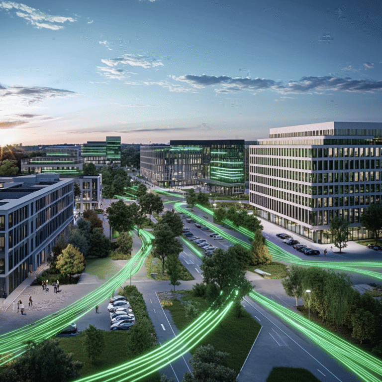 Glasfaser-Technologie im Innovations-Quartier Mark 51°7 in Bochum